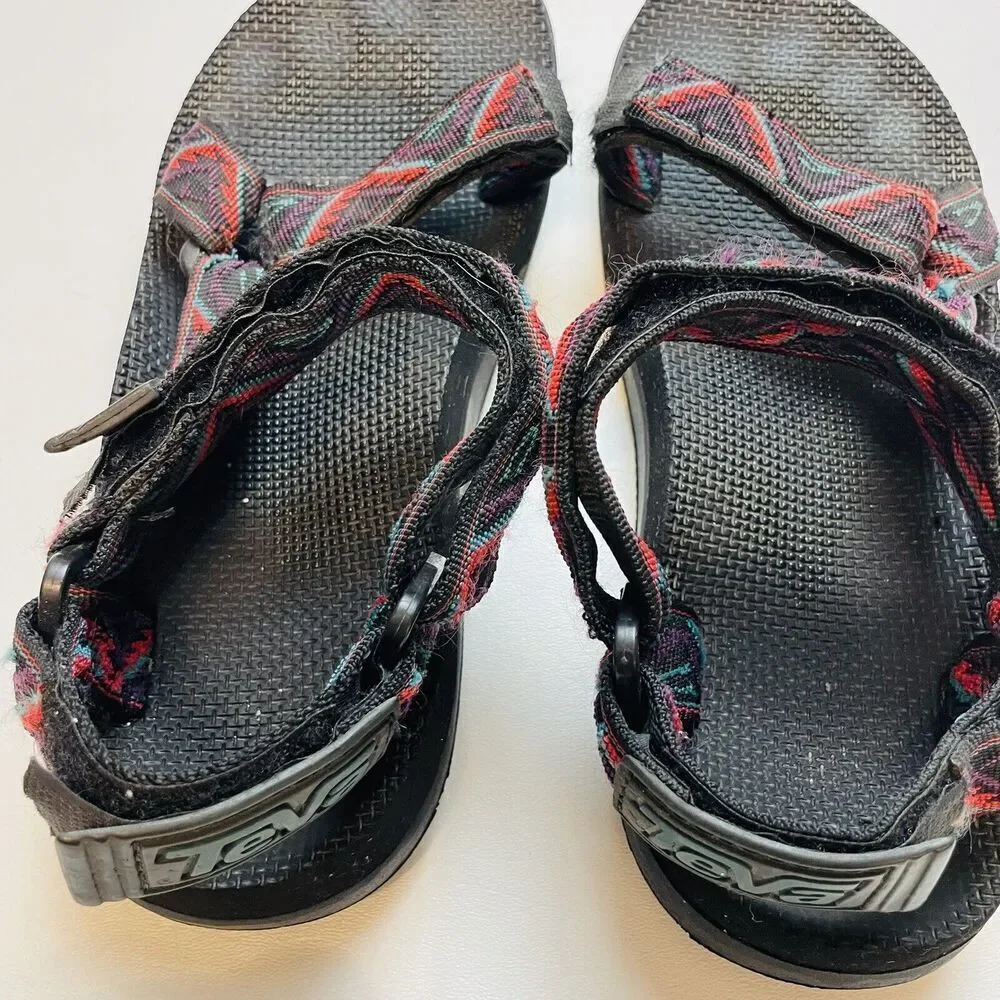 Teva Original Sandals Unisex‎ M8/W9-10 Colorful Aztec Southwestern Hiking Shoes